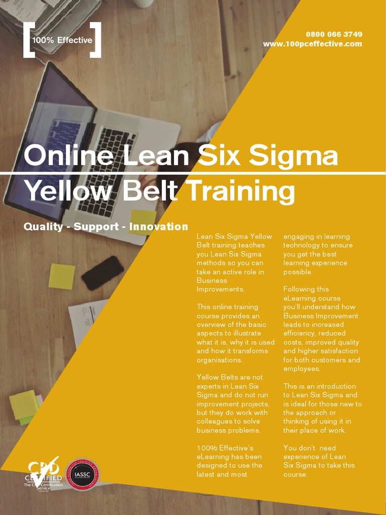 Online Lean Six Sigma Yellow Belt Course | PDF | Six Sigma ...