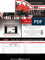 Tee-Off Membership Brochure 2011