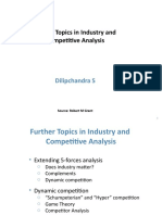 Further Topics in Industry and Competition Analysis