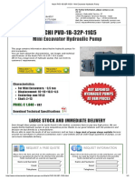 Nachi PVD-1B-32P-11G5 - Mini Excavator Hydraulic Pump PDF
