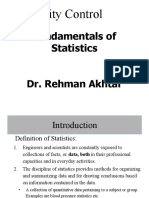 Quality Control: Fundamentals of Statistics