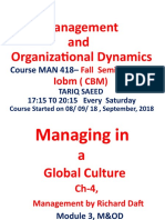 CH-4 M&OD Managing in Global CULTURE - Ppts
