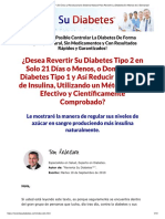 Revierta Su Diabetes™ - El Único y Rev Sist Nat P Revertir La Diabetes 3 Semanas!