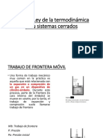 Primera Ley de La Termodinásdmica para Sistemas Cerrados