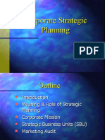 Corporate Strategic Planning