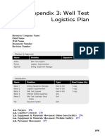Appendix 3 - Well Test Logistics Plan