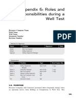 Appendix 6 - Roles and Responsibilities During A Well Test