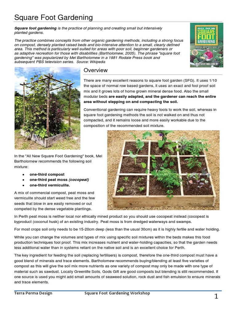 Tp Sfg Handout Pdf Pdf Compost Gardens