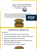 Math Facts Game-Treasure Chest Match Up Created by Deirdre Smith of Jdaniel4'S Mom Clip Art From