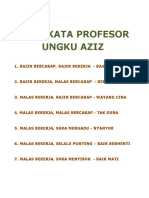 Kata Kata Profesor Ungku Aziz