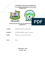 Importancia de Analisis de Alimentos en Industrias Alimentarias