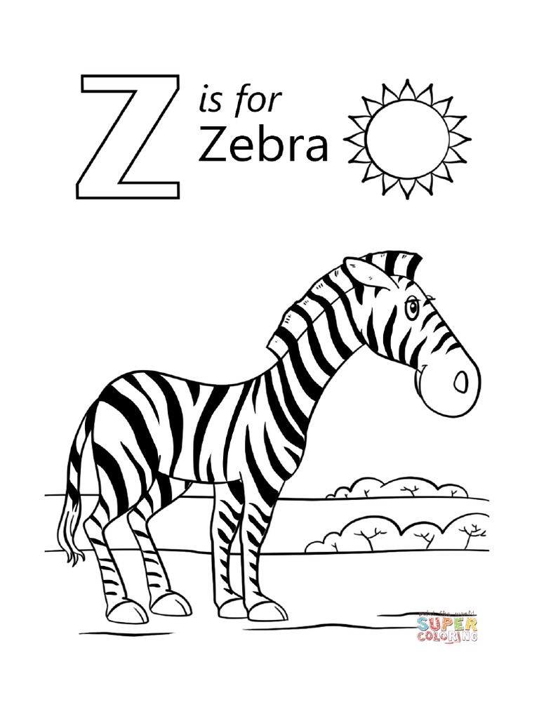 Z For Zebra Worksheet | PDF