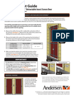 Measurement Guide: For Andersen® Luminaire Retractable Insect Screen Door