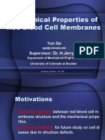 Mechanical Properties of Red Blood Cell Membranes: Yun Ge Supervisor: Dr. H.Jerry Qi