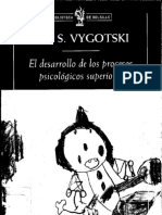 Vigotsky - El Desarrollo de Los Procesos Psicológicos Superiores PDF