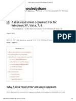A Disk Read Error Occurred - Fix For Windows XP, Vista, 7, 8