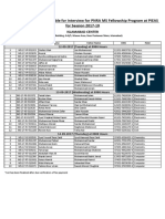 PIEAS 2017-19 Interview Fellow Candidates (Islamabad)