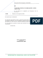 Carta N°xxxx - Presentacion de Informe A SEFOR