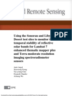 Using the Sonoran and Libyan Desert test sites to monitor the temporal stability of reflective solar bands for Landsat 7 enhanced thematic mapper plus and Terra moderate resolution imaging spectroradiometer s