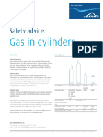 Safety Advice.: Gas in Cylinders