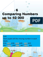 Lesson 6 Comparing Numbers Up To 10 000