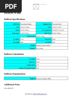 Simoun 445: Sailboat Specifications