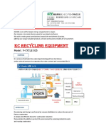 KC Recycling Equipment: Model: V-Cycle G25