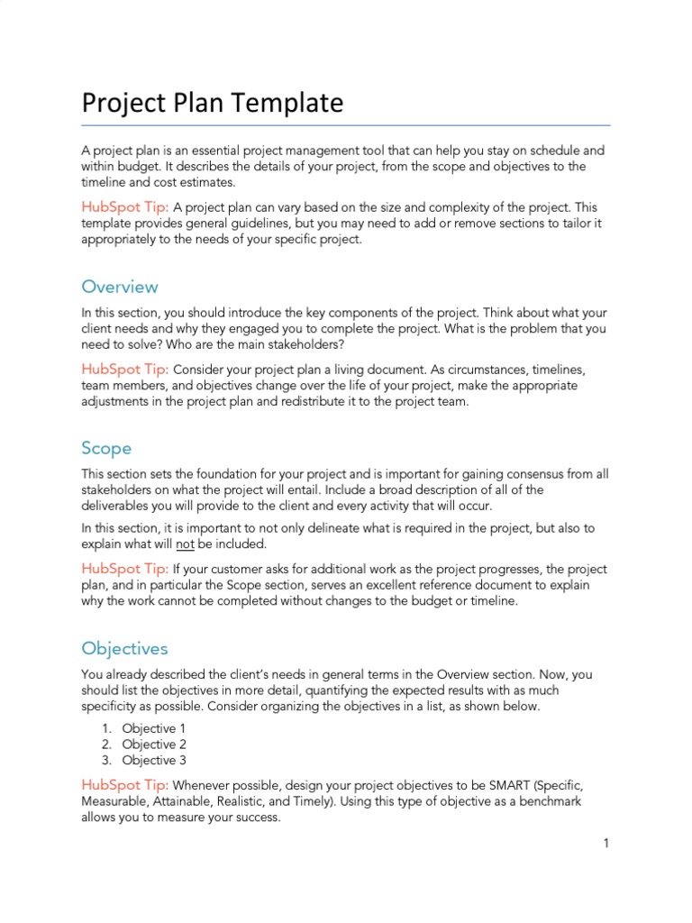 Project Plan PDF | PDF | Project Management | Business