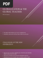 Globalization & The Global Teacher: PCK 103 Lesson 2