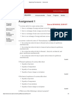 Engineering Thermodynamics - Assessment