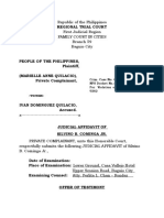 Crim. Case No: 43504-R NPS Docket No.: I-17-INV-19-0238 For: Violation of Sec. 5 (I) of R.A. 9262