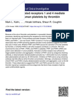 Protease-Activated Receptors 1 and 4 Mediate Activation of Human Platelets by Thrombin