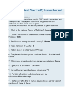 Paper of Assistant Director (IB) I Remember and Solved As: Forces