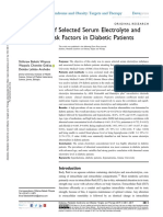 Dmso 233053 Assessment of Selected Serum Electrolyte and Associated Risk