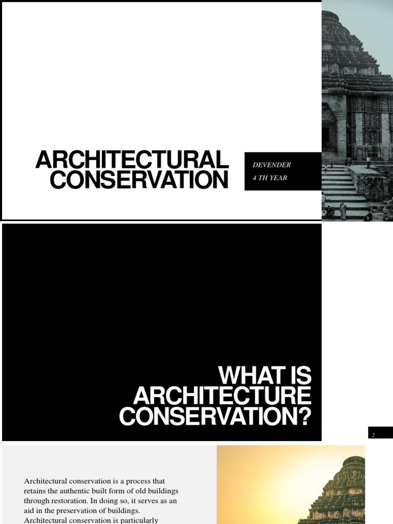 Understanding Architectural Conservation | PDF | Cultural Heritage ...