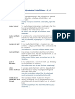 Nailing Jelly To The Wall: Alphabetical List of Idioms - N, O