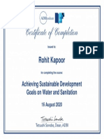 Rohit Kapoor: Achieving Sustainable Development Goals On Water and Sanitation