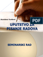 Branislava Teofilovic - Kako Napisati Seminarski Rad