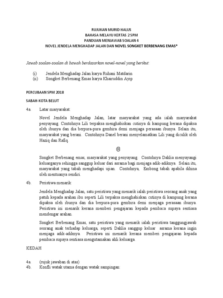 Rujukan Murid Halus Novel Pdf
