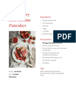 Strawberry and Banana Pancakes: Ingredients