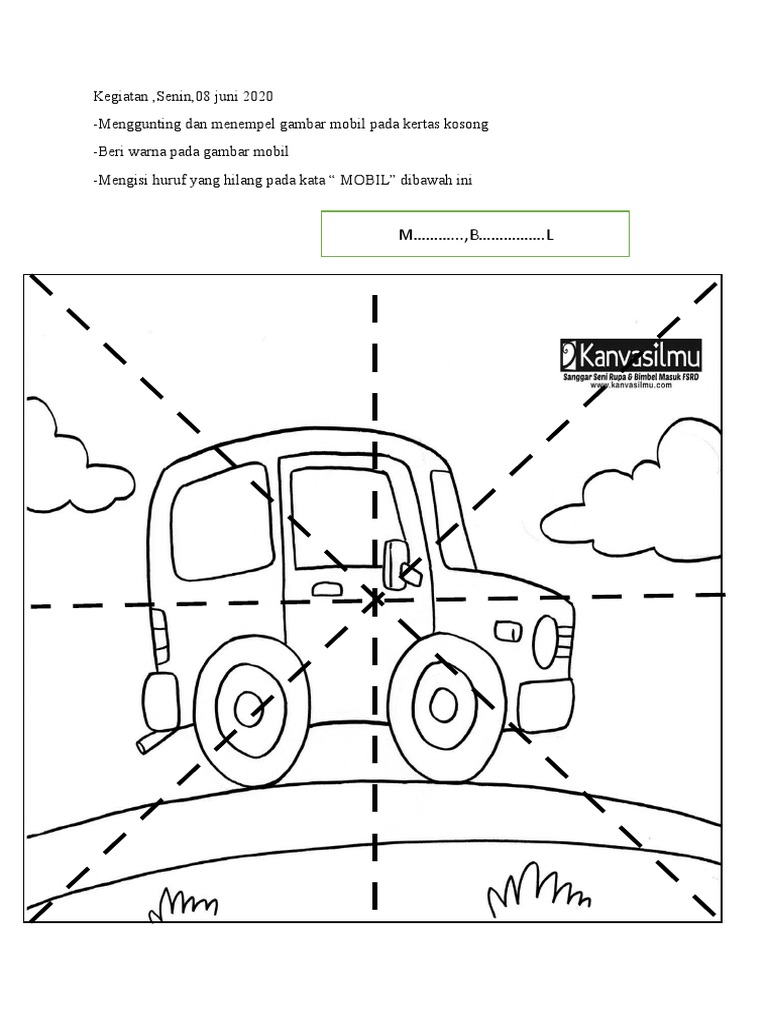 Menggunting Dan Menempel Gambar Mobil | PDF