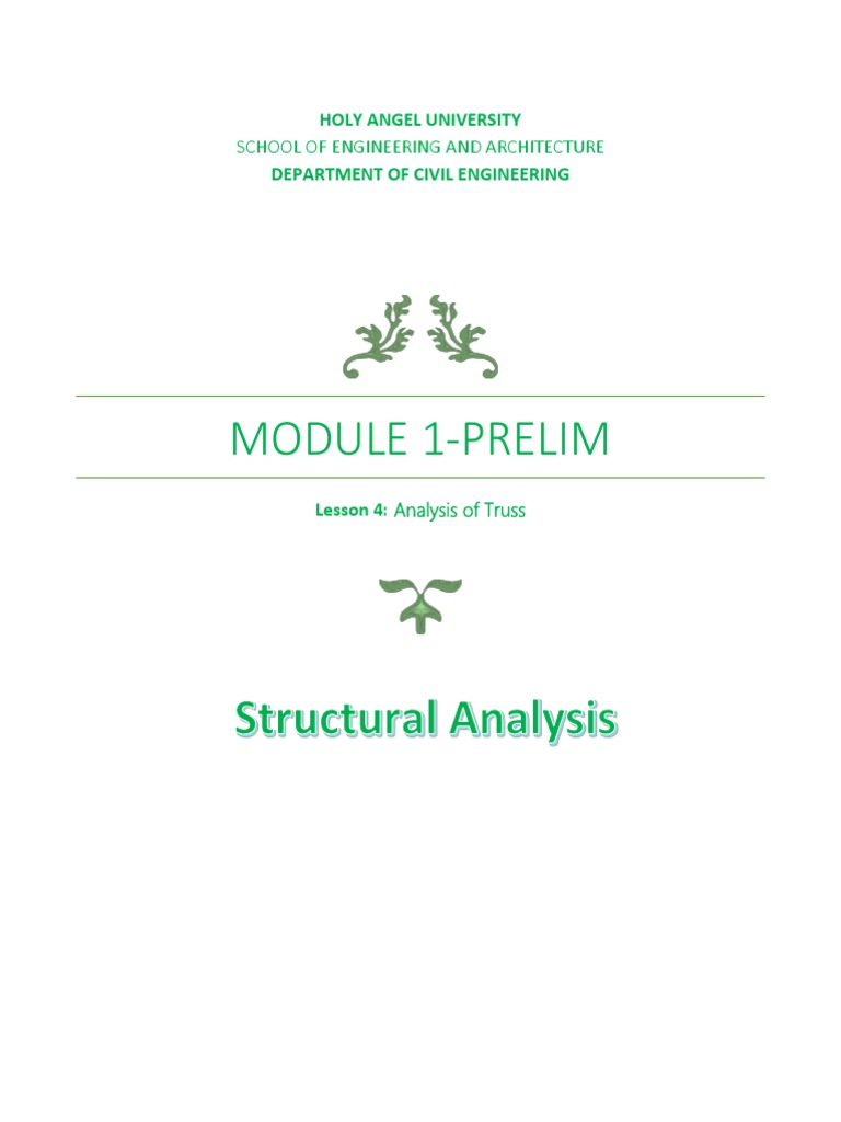 Module 1 Les 4 Analysis Of Truss Download Free Pdf Truss