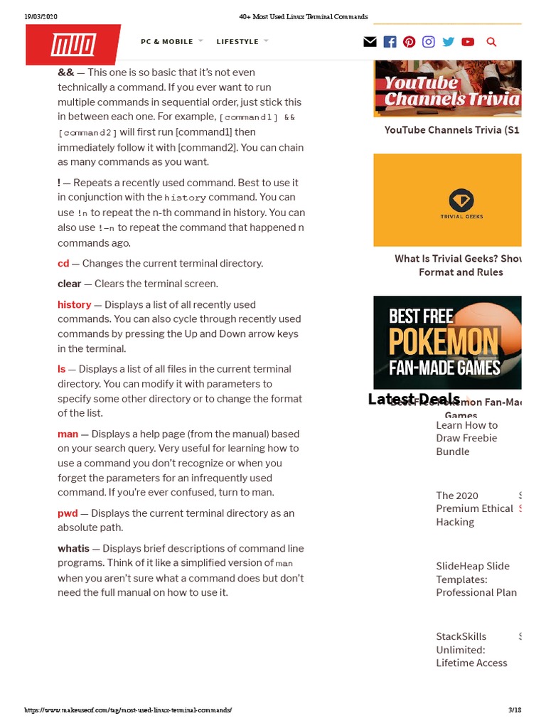 A Comprehensive Guide to the Most Commonly Used Linux Terminal Commands ...