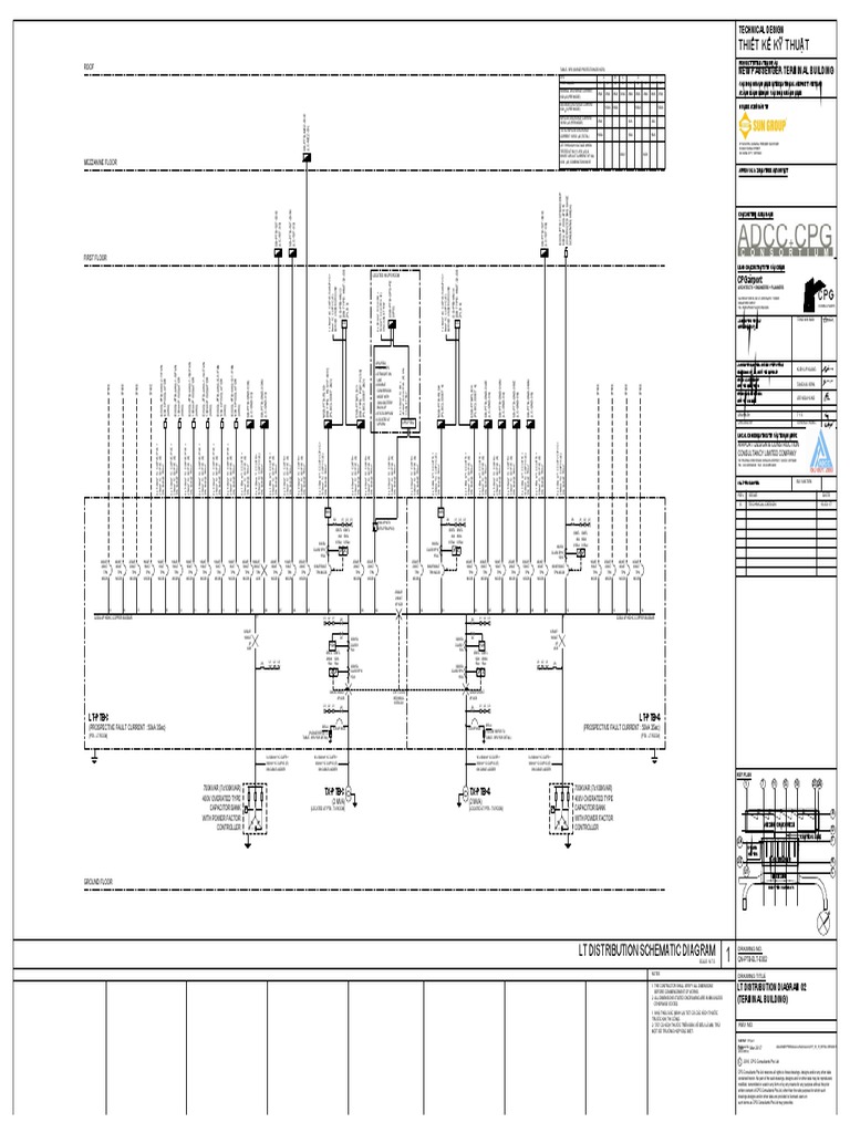 Thiết Kế Kỹ Thuật: Lt Distribution Schematic Diagram | PDF | Electrical ...