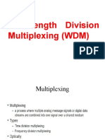 Wavelength Division Multiplexing (WDM)