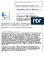 Input and Output Legitimacy of the EU: Survey Evidence