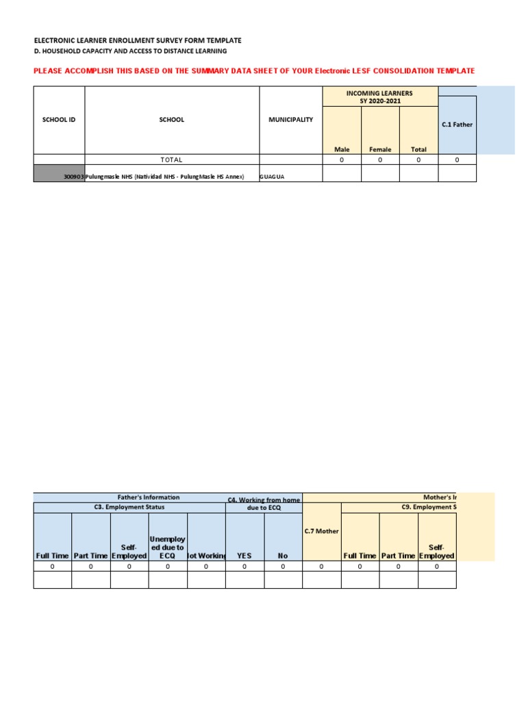 SHS Part C and D of Lesf Survey | PDF | Internet Access | Internet