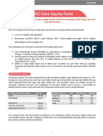 Quarterly note on IDFC Core Equity Fund - March 20