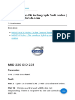 MID220 Volvo FH Tachograph Fault Codes PDF