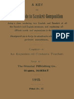 A Key To Apte's Guide To Sanskrit Composition 1915 Mumbai